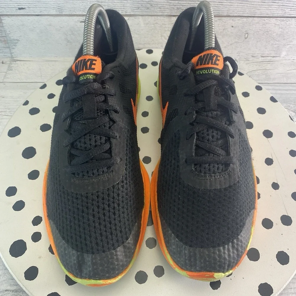 Nike Revolution 4 Shoes Boys 6.5Y Black Breathable Comfort Athletic AR2416-001